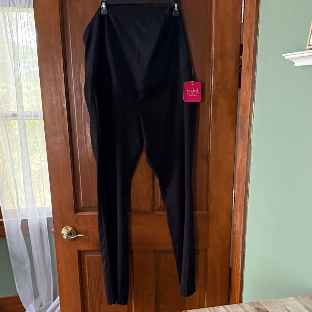 Black maternity dress pants